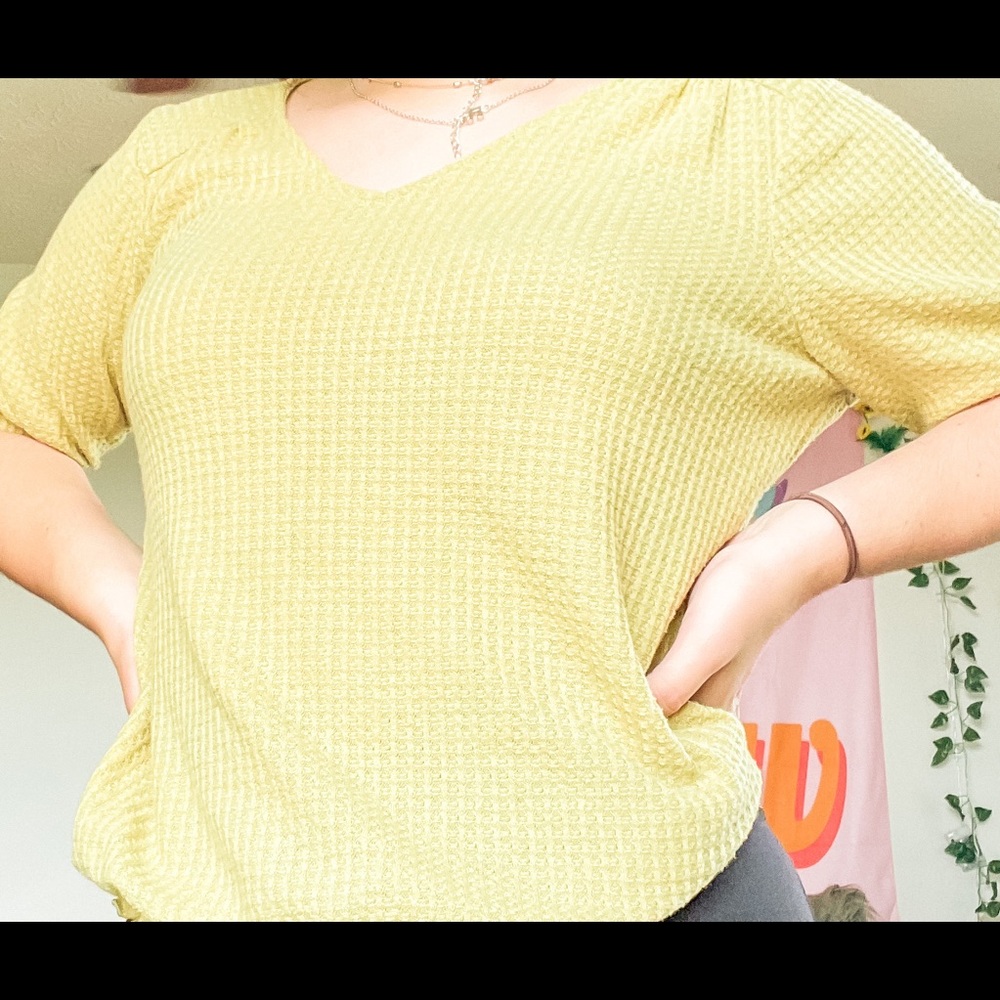very cute yellowish greenish shirt